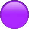 Büyük mor daire Emoji 🟣 image - Apple style