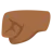 Left-Facing Fist: Medium-Dark Skin Tone