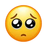Visage avec des yeux suppliants Emoji 🥺 image - Telegram style