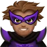 Man Supervillain: Medium Skin Tone Emoji 🦹🏽‍♂️ image - Apple style