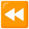 Triángulo doble negro que señala a la izquierda Emoji ⏪ image - Google Noto Color style
