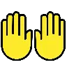 Emoji Person Raising Both Hands In Celebration 🙌 image - OpenMoji style