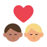 Kiss: Man, Man, Medium Skin Tone, Medium-Light Skin Tone Emoji 👨🏽‍❤️‍💋‍👨🏼 image - Tossface style