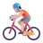 Person Biking: Light Skin Tone