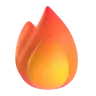 ไฟ Emoji 🔥 image - Microsoft 3D Fluent style