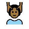 Person Getting Massage: Medium-Dark Skin Tone Emoji 💆🏾 image - OpenMoji style