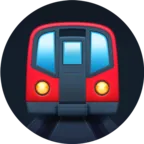 Metro Emoji 🚇 image - Facebook Meta style