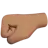 Left-Facing Fist: Medium Skin Tone