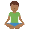 Man In Lotus Position: Medium-Dark Skin Tone Emoji 🧘🏾‍♂️ image - Twitter / X (Twemoji) style