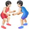 Men Wrestling: Light Skin Tone Emoji 🤼🏻‍♂️ image - Samsung style