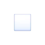 Biały mały kwadrat Emoji ▫ image - Facebook Meta style