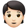 Person: Light Skin Tone Emoji 🧑🏻 image - Apple style
