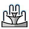 噴泉 Emoji ⛲ image - OpenMoji style