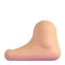 Foot: Medium-Light Skin Tone Emoji 🦶🏼 image - Microsoft 3D Fluent style