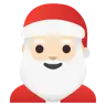Santa Claus: Light Skin Tone Emoji 🎅🏻 image - Google Noto Color style