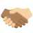 Handshake: Medium-Dark Skin Tone, Medium-Light Skin Tone