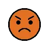 Pouting Face Emoji 😡 image - OpenMoji style