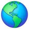 Earth Globe Americas Emoji 🌎 image - Samsung style
