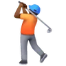 Person Golfing: Medium-Dark Skin Tone Emoji 🏌🏾 image - Samsung style