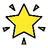 Glowing Star Emoji 🌟 image - OpenMoji style