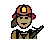 Woman Firefighter: Medium Skin Tone