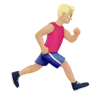 Man Running Facing Right: Medium-Light Skin Tone Emoji 🏃🏼‍♂️‍➡️ image - Apple style
