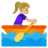 Woman Rowing Boat: Medium-Light Skin Tone