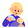 Person Feeding Baby: Medium-Light Skin Tone Emoji 🧑🏼‍🍼 image - Tossface style