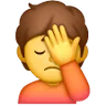 Person Facepalming Emoji 🤦 image - Samsung style