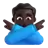 Man Gesturing No: Dark Skin Tone