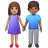 Woman And Man Holding Hands: Medium Skin Tone, Medium-Dark Skin Tone