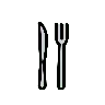 Fork And Knife Emoji 🍴 image - OpenMoji style