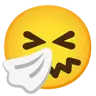 Sneezing Face Emoji 🤧 image - Google Noto Color style