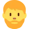 Man: Beard Emoji 🧔‍♂️ image - Twitter / X (Twemoji) style