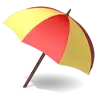 ร่มบนพื้นดิน Emoji ⛱ image - Apple style
