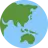 Earth Globe Asia-Australia