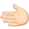 Leftwards Hand: Light Skin Tone Emoji 🫲🏻 image - Apple style