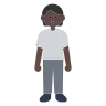 Person Standing: Dark Skin Tone Emoji 🧍🏿 image - Tossface style