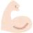 Flexed Biceps: Light Skin Tone