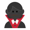 Woman Vampire: Dark Skin Tone Emoji 🧛🏿‍♀️ image - Tossface style
