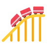 Emoji Montagne russe 🎢 image - Tossface style
