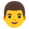 Mann Emoji 👨 image - Google Noto Color style