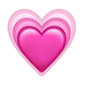 Growing Heart Emoji 💗 image - Telegram style