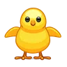 Poussin vu de face Emoji 🐥 image - Telegram style