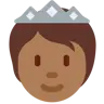 Person With Crown: Medium-Dark Skin Tone Emoji 🫅🏾 image - Twitter / X (Twemoji) style