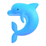 Delphin Emoji 🐬 image - Microsoft 3D Fluent style