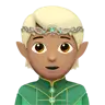 Elf: Medium Skin Tone Emoji 🧝🏽 image - Apple style