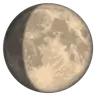 Wachsendes Gibbous-Mond-Symbol Emoji 🌔 image - WhatsApp style