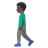 Man Walking: Dark Skin Tone