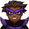 Man Supervillain: Medium-Dark Skin Tone Emoji 🦹🏾‍♂️ image - Apple style